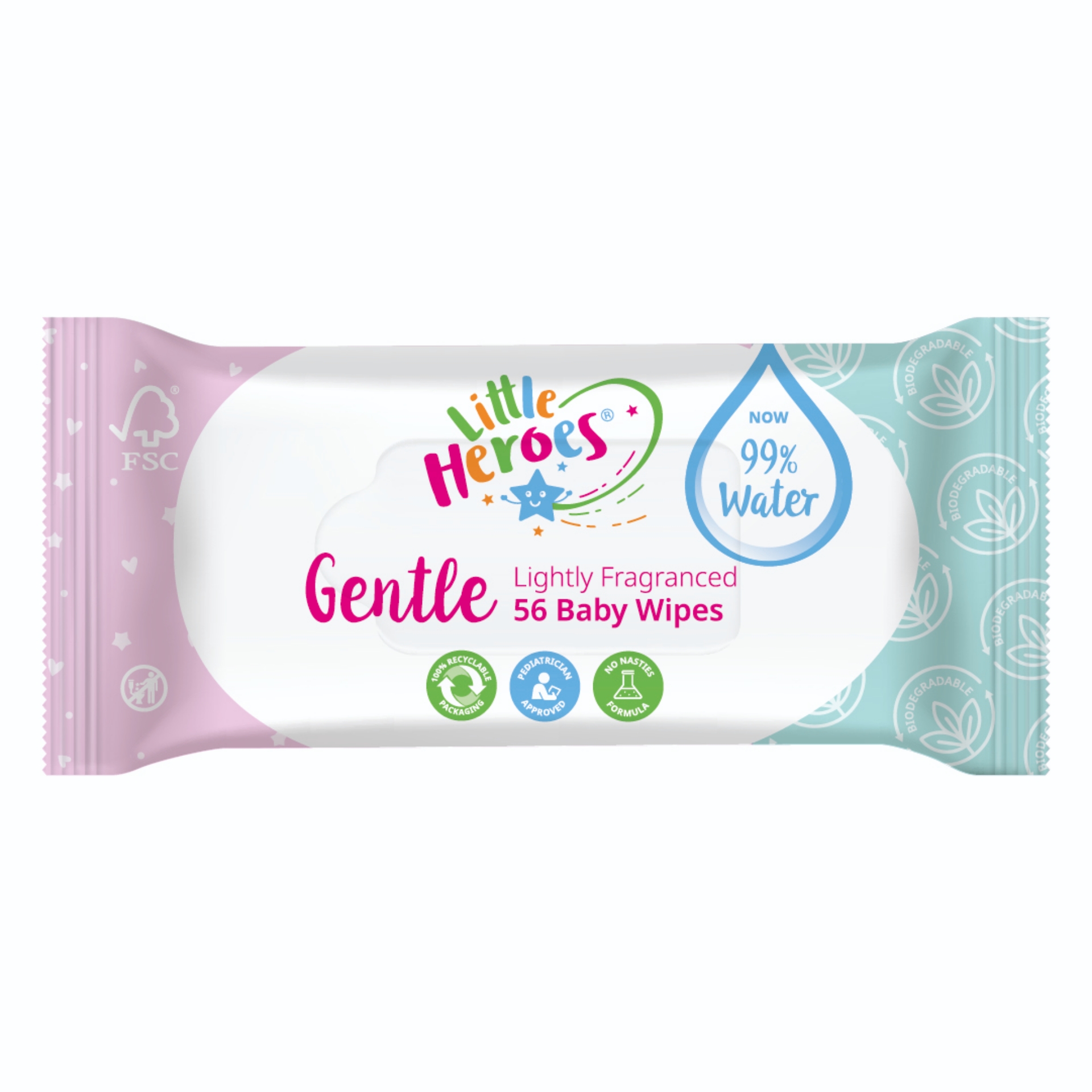 Picture of LITTLE HEROES - GENTLE BIODEGRADABLE BABY WIPES