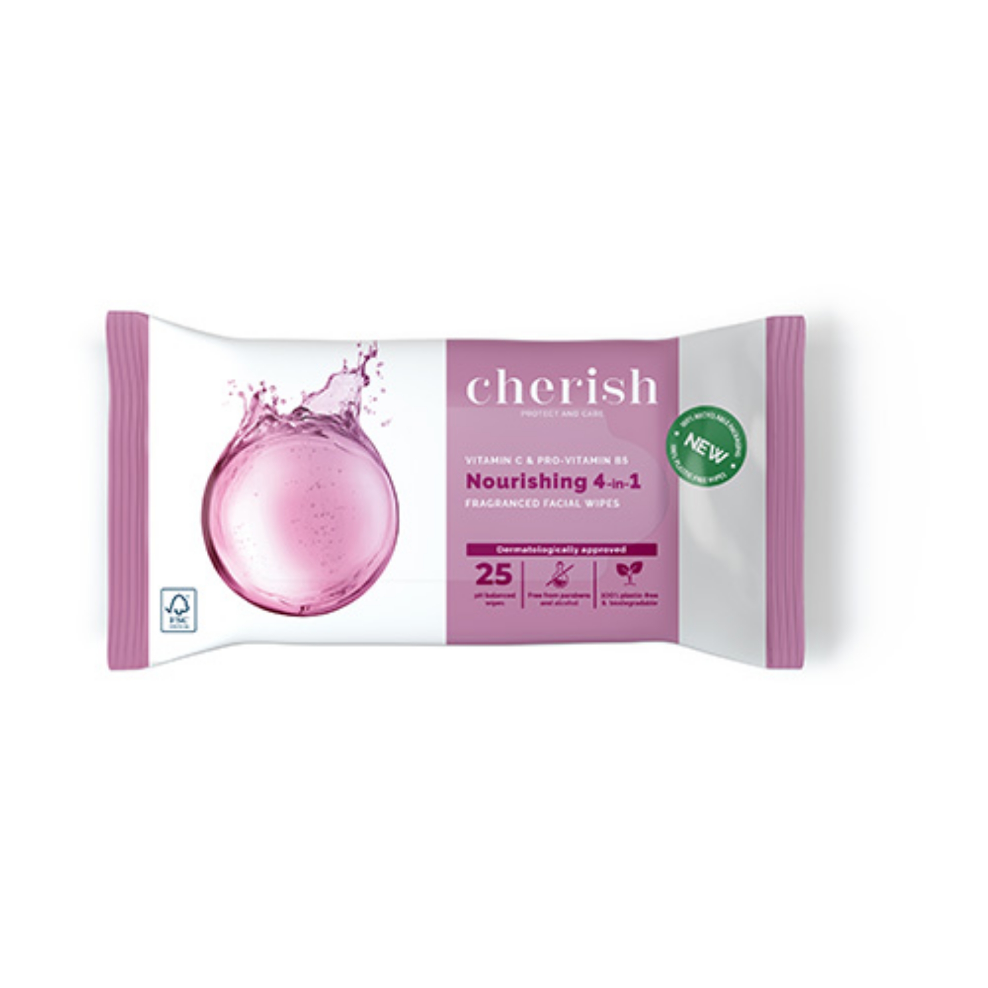 Picture of CHERISH - 4 IN 1 BIODEGRADABLE FACIAL WIPES(CHF4B)