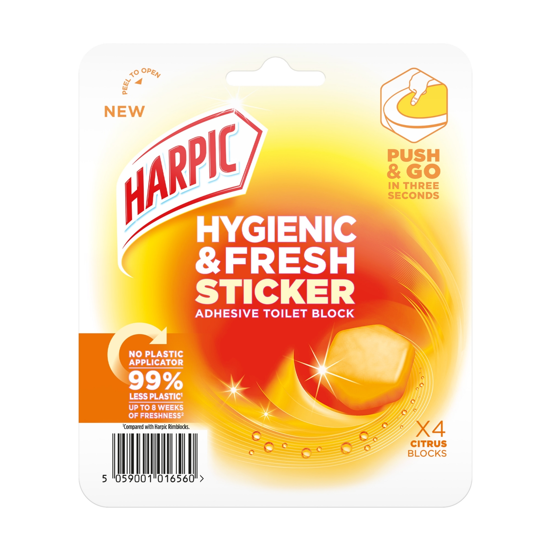 Picture of HARPIC HYGENIC STICKER CITRUS - TOILET BLOCK CO:HU