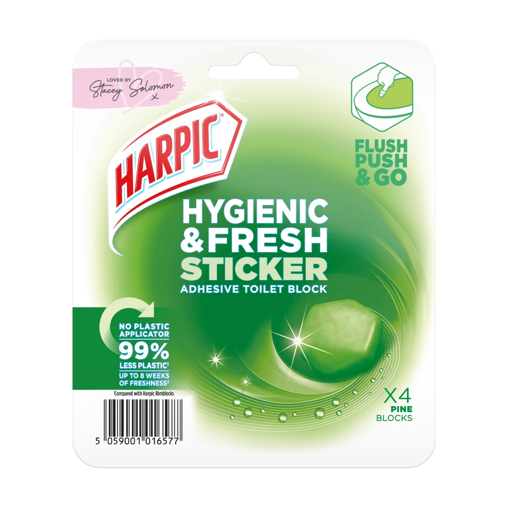 Picture of HARPIC HYGENIC STICKER PINE- TOILET BLOCK CO:HU