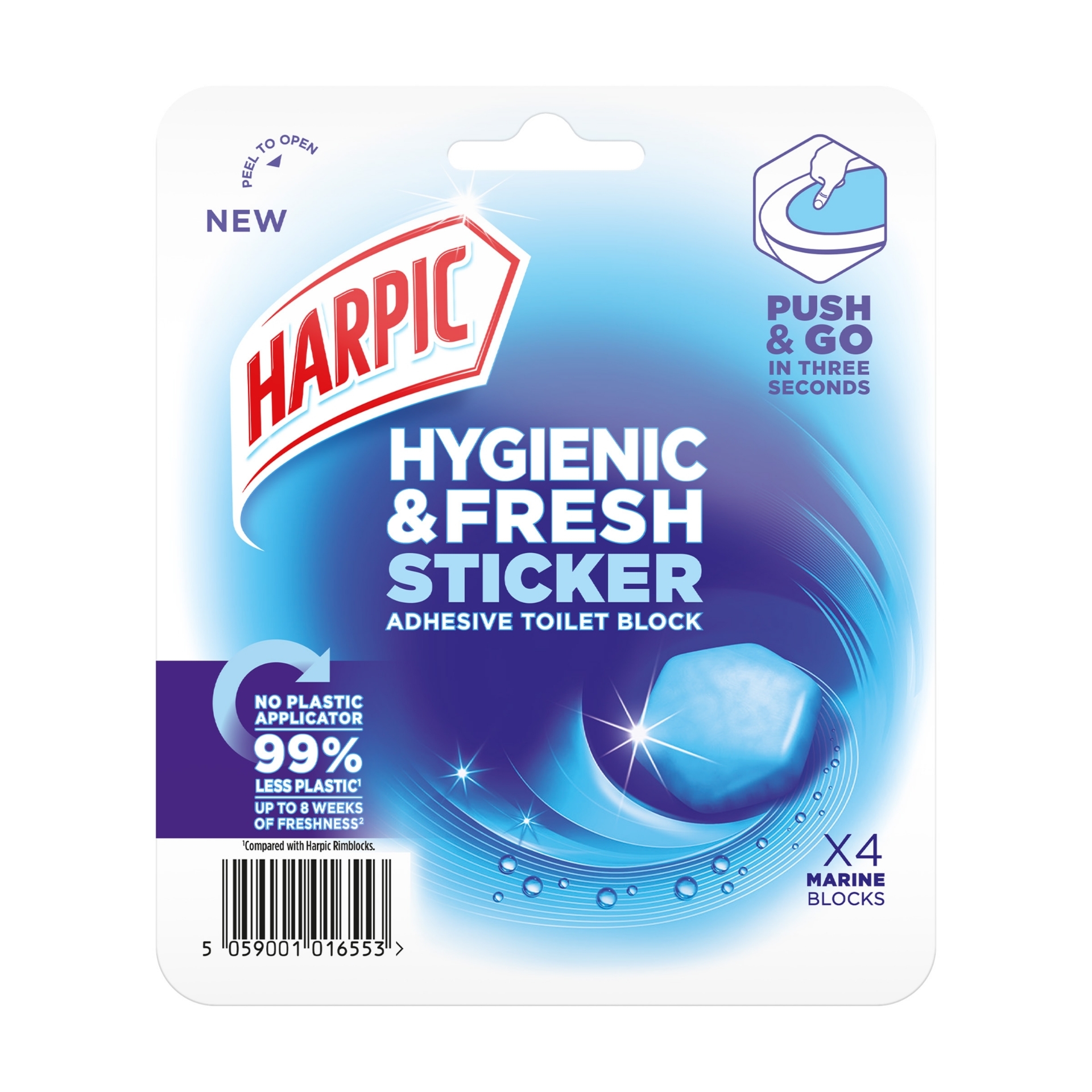 Picture of HARPIC HYGENIC STICKER MARINE - TOILET BLOCK CO:HU