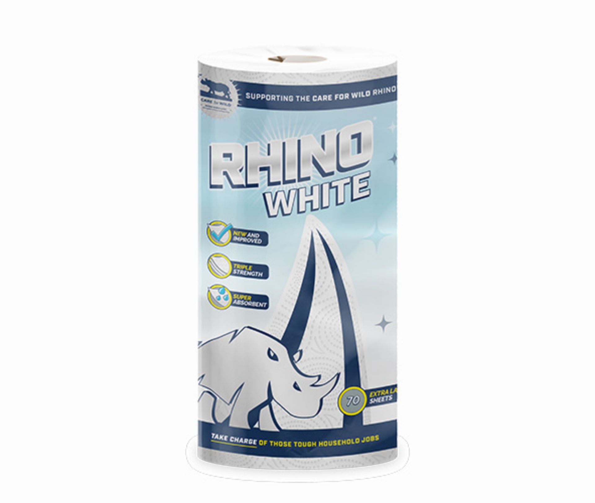 Picture of RHINO KITCHEN TOWEL WHITE 3PLY (1x70sht)