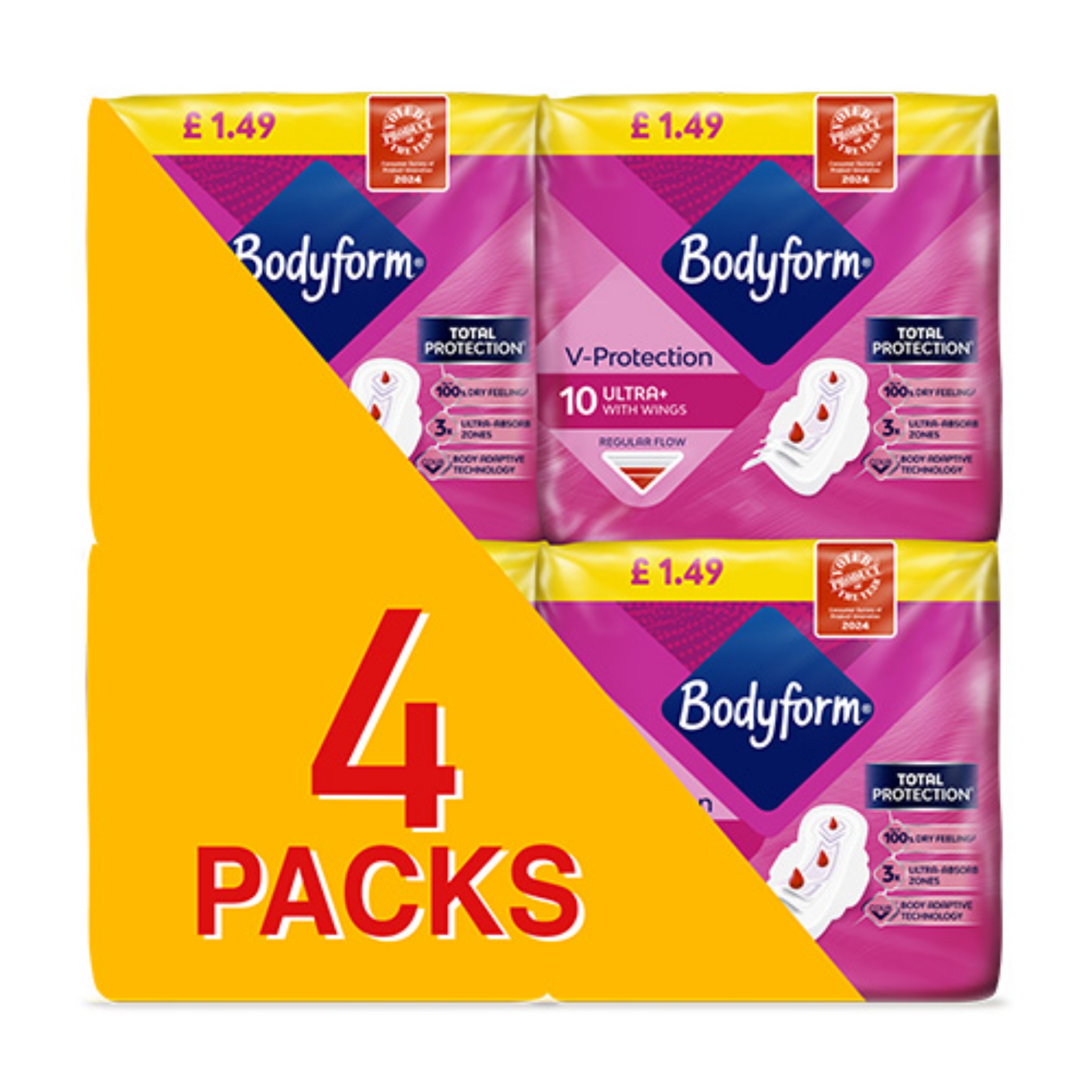 Picture of BODYFORM ULTRA NORMAL 10 PADS (C&C PACK) pm1.49