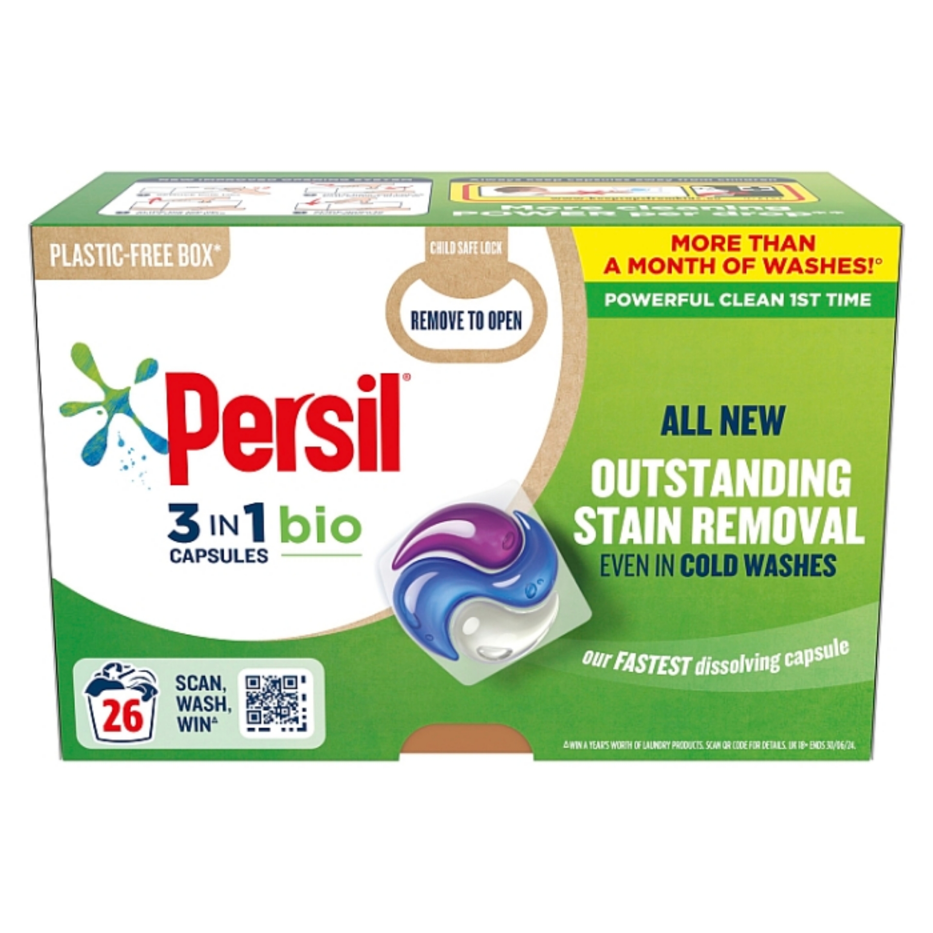 Picture of PERSIL 3 IN 1 CAPSULES - BIO (26w) (wsl)