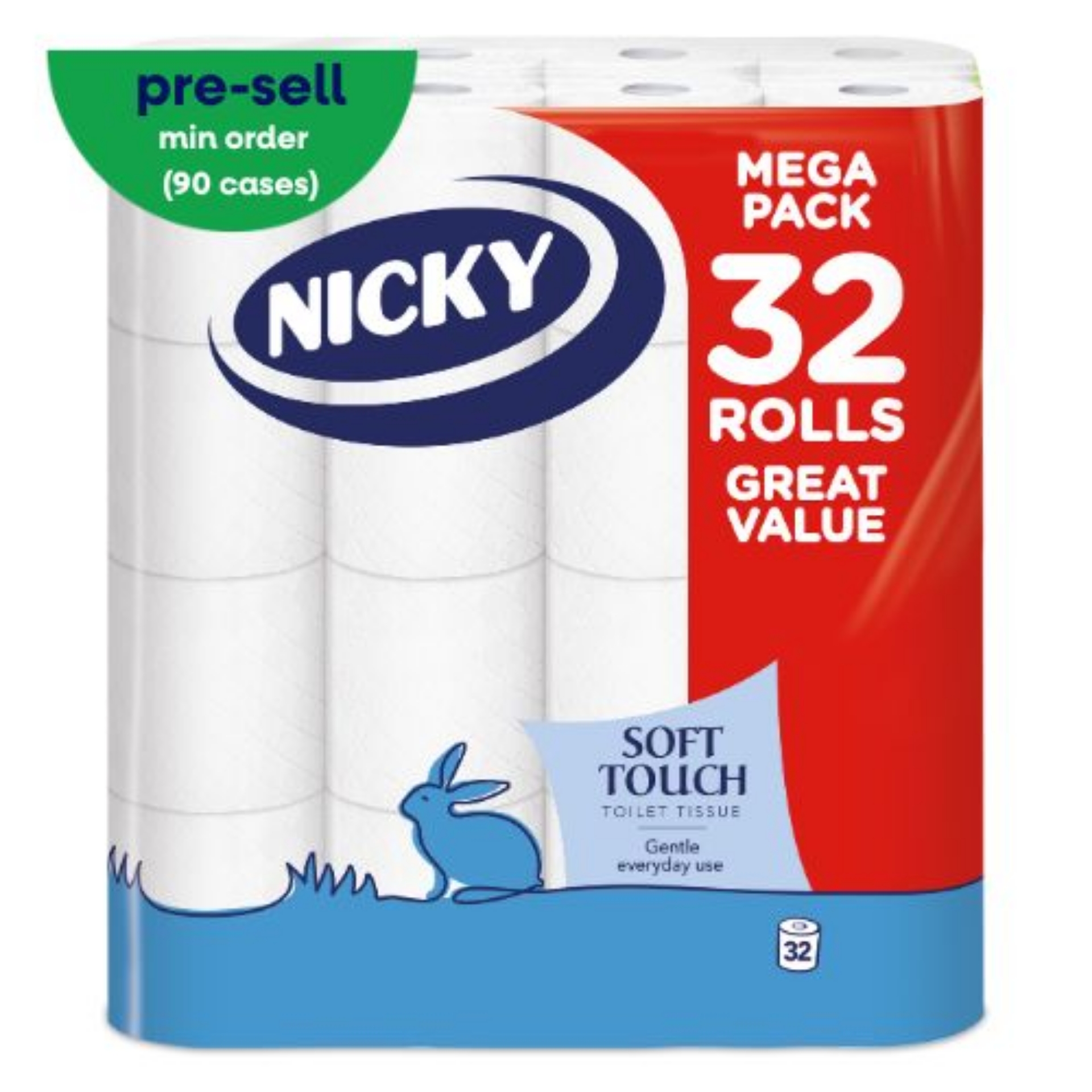 Picture of NICKY SOFT TOUCH TOILET ROLL 2ply 190sht