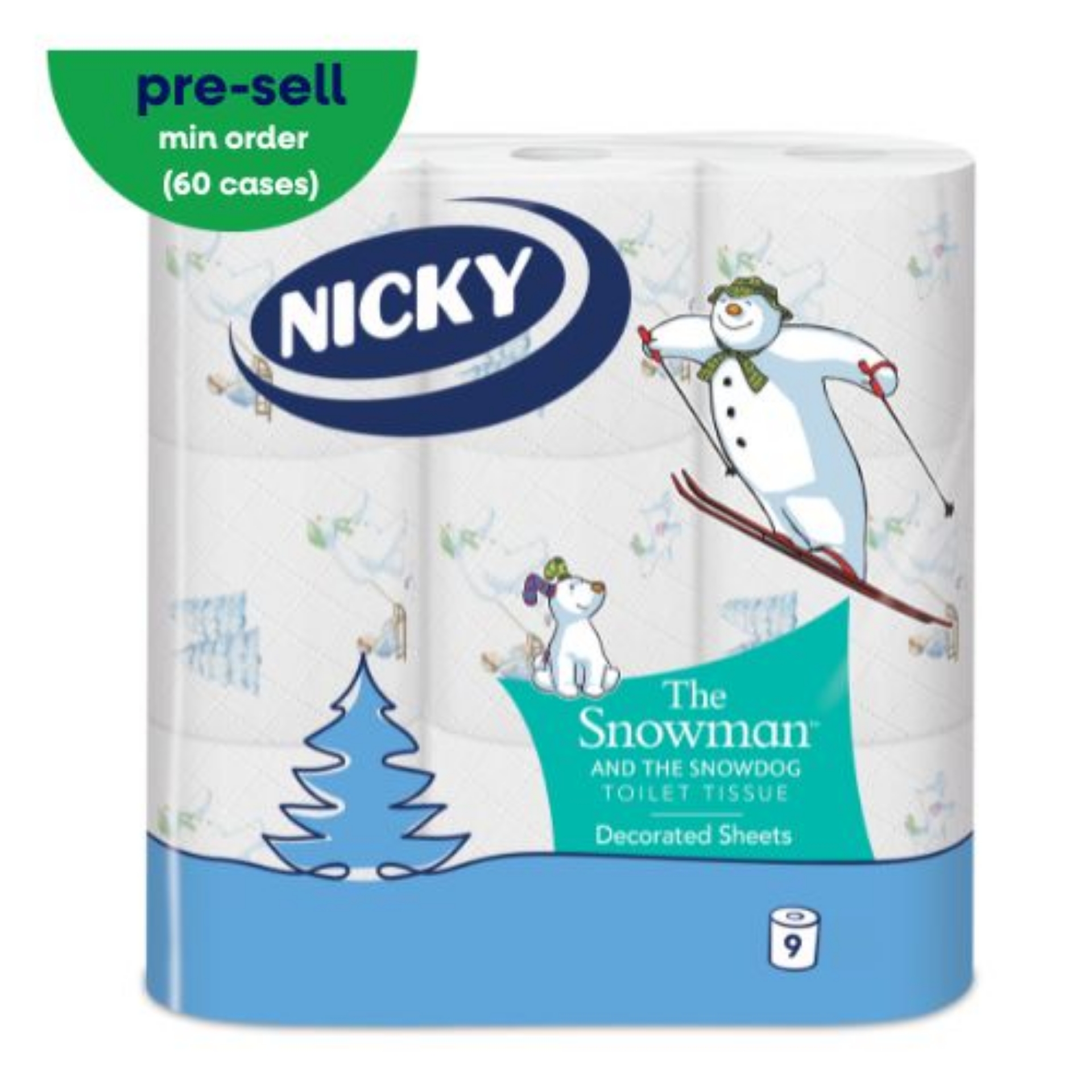 Picture of NICKY SNOWMAN TOILET ROLL 3ply 168sht