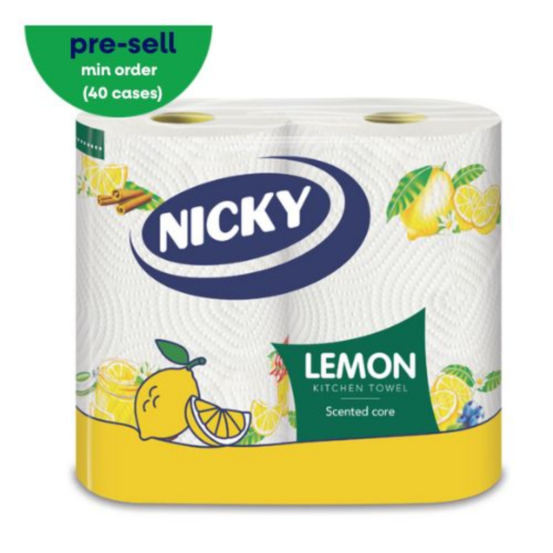 Picture of NICKY LEMON KITCHEN TOWEL 2ply 150shts FSC