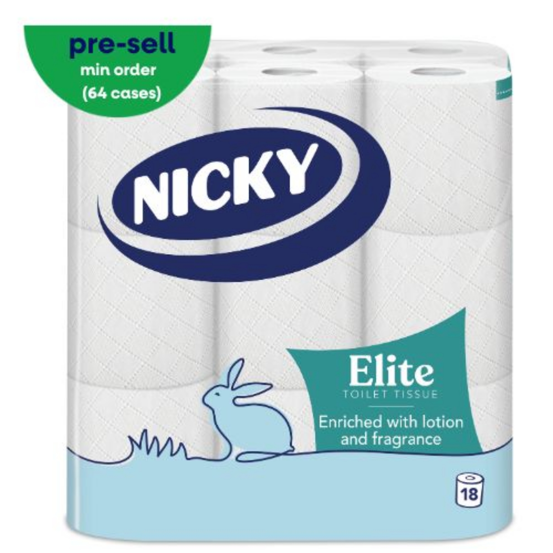 Picture of NICKY ELITE TOILET ROLL 3ply WHITE 168sht