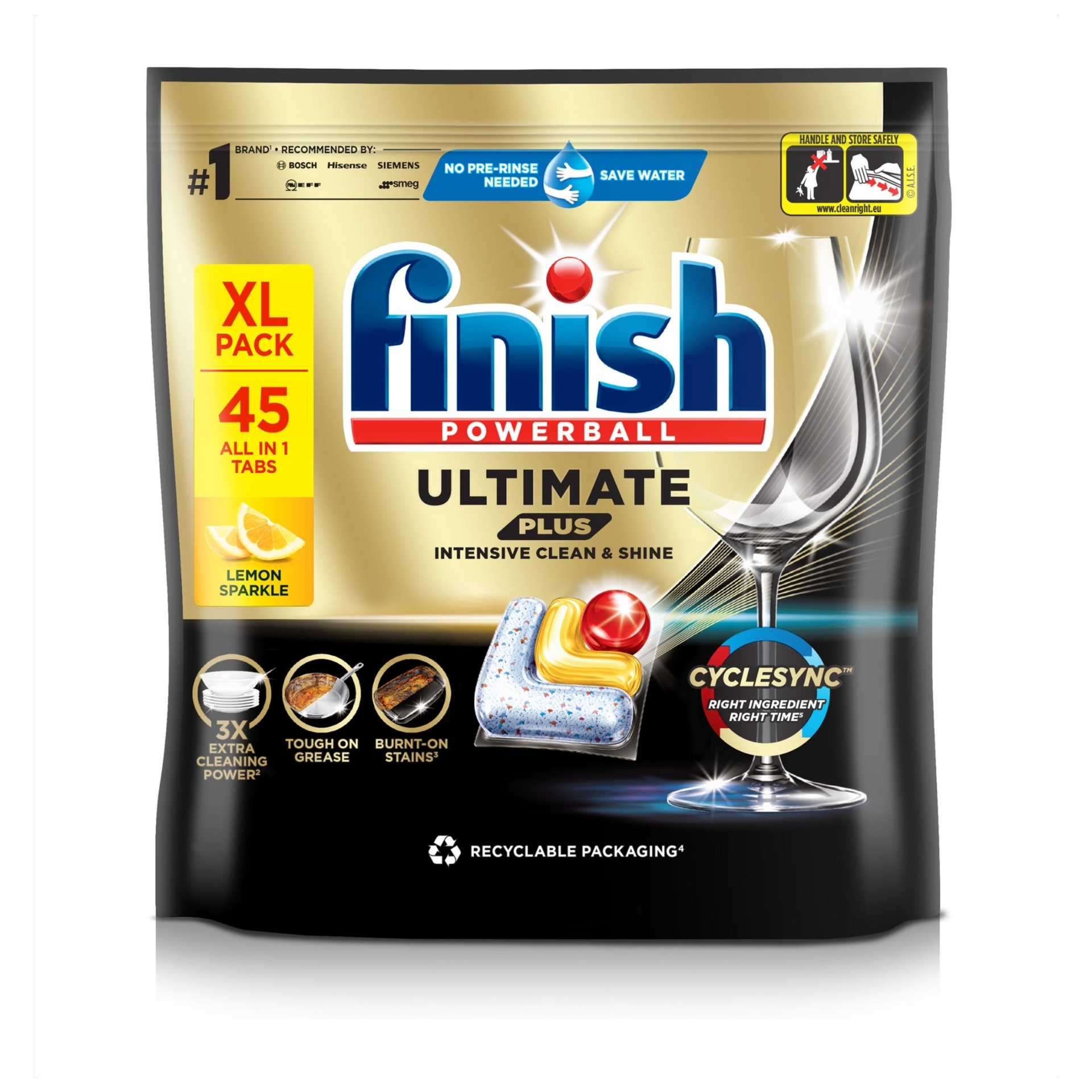 Picture of FINISH ULT PLUS DISHWASHER TABS LEMON CO:PL (wsl)
