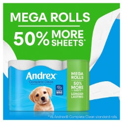 Picture of ANDREX TOILET ROLL COMPLETE CLEAN MEGA 290sht