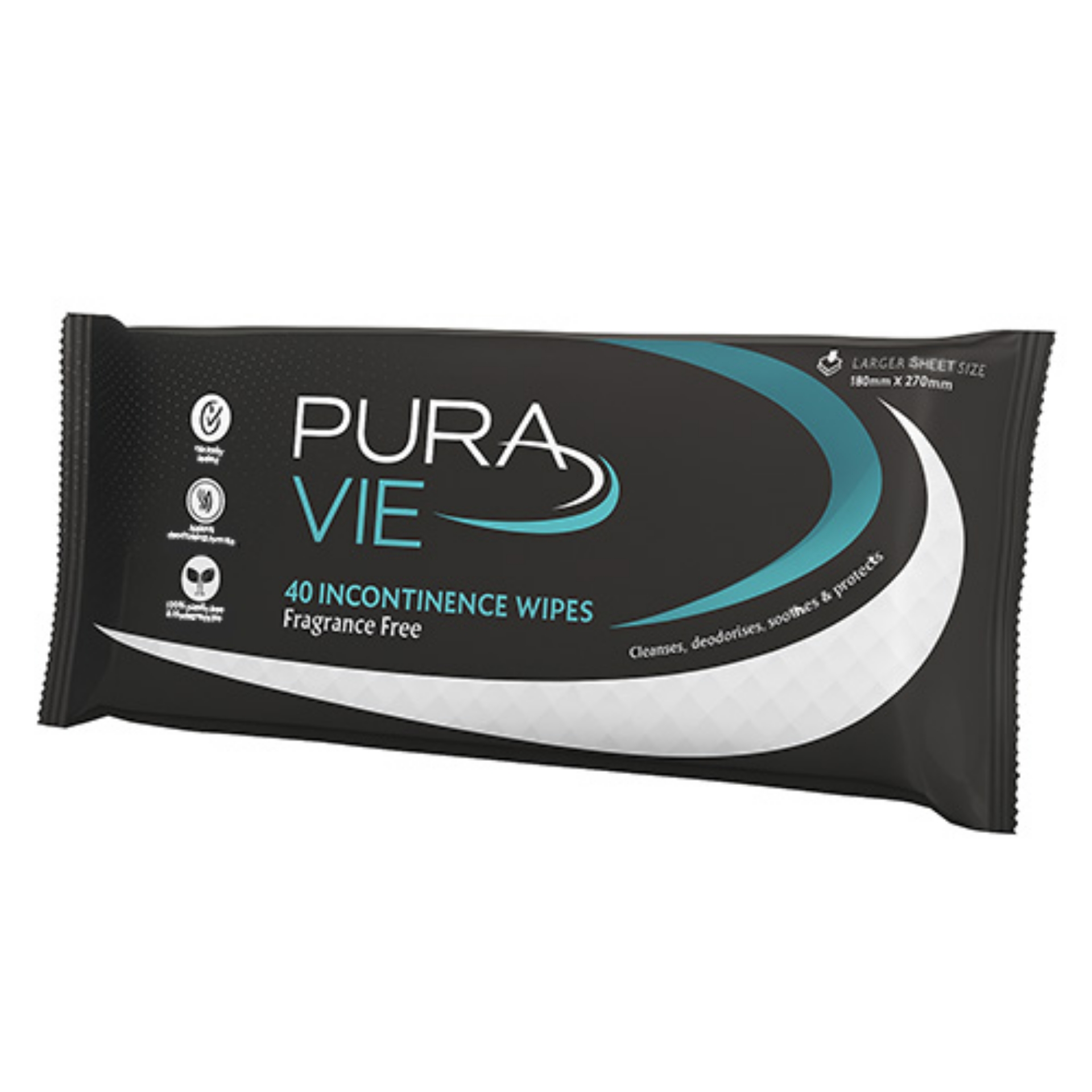 Picture of PURA VIE INCONTINENCE WIPES FSC®