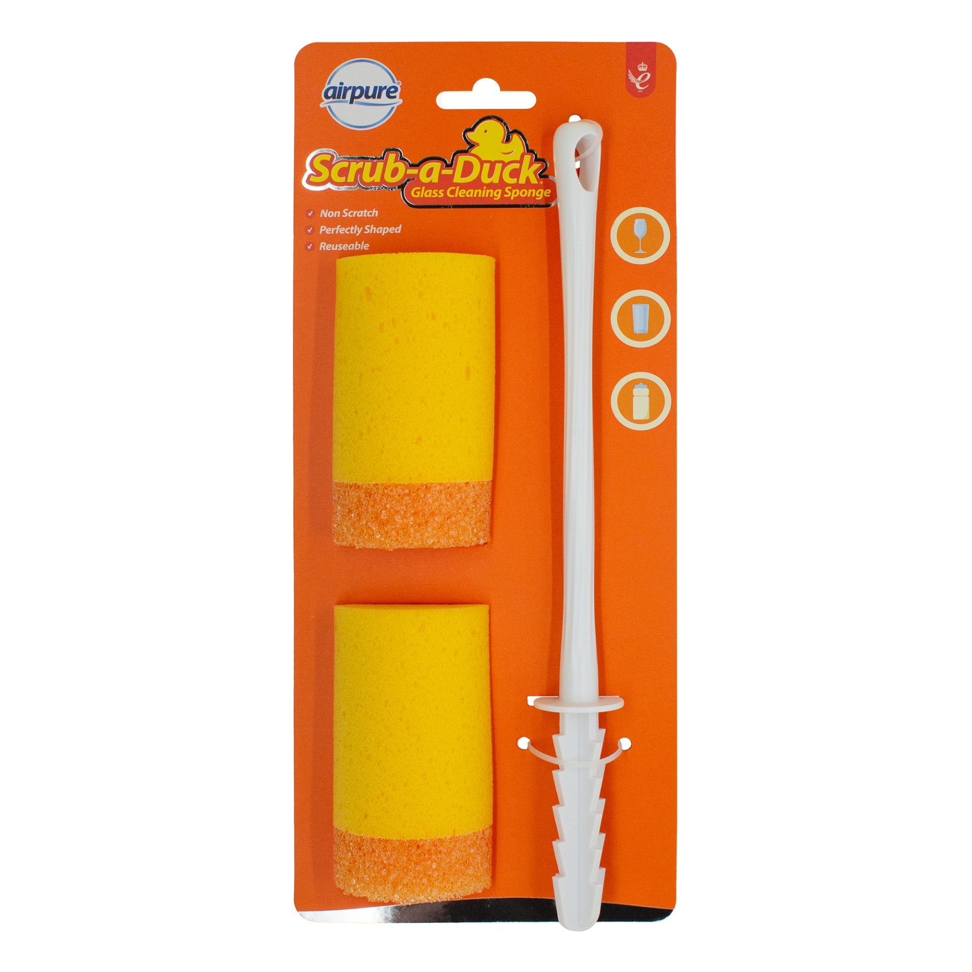 Picture of SCRUB-A-DUCK GLASS CLEANING SPONGES & HANDLE CO:CN