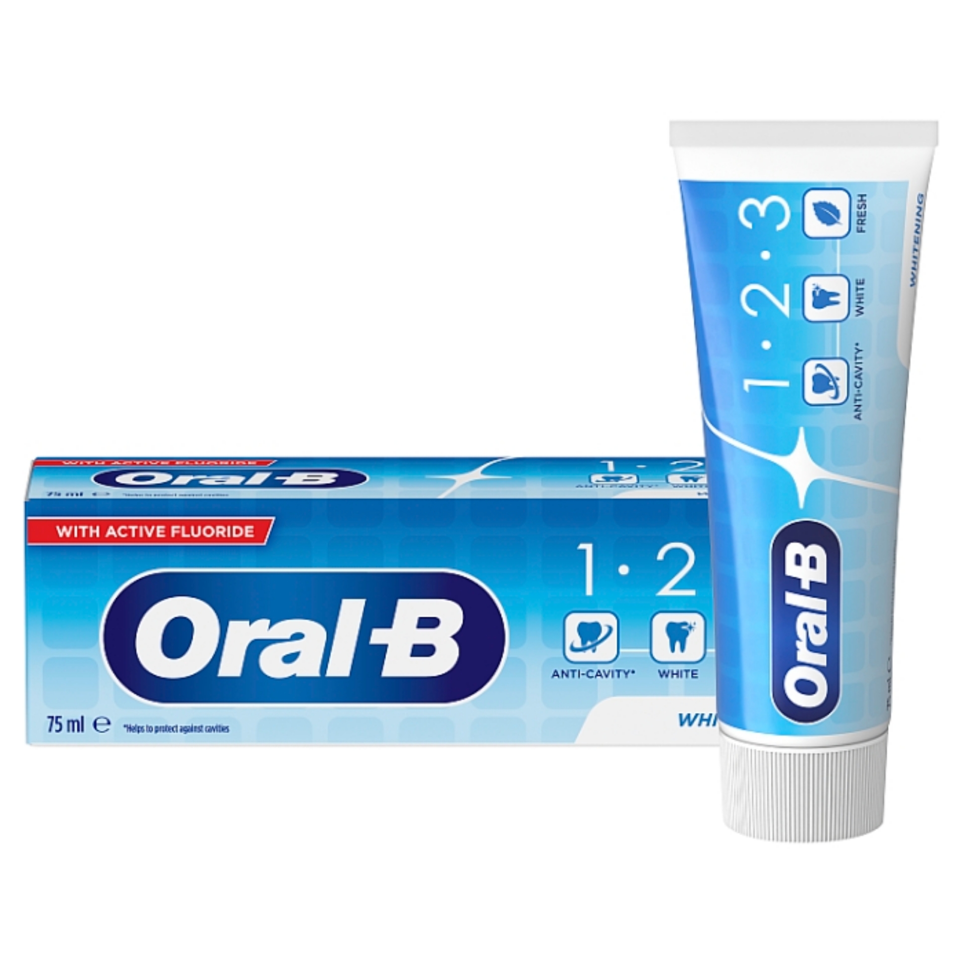 Picture of ORAL B 123 TOOTHPASTE - WHITENING (wsl) 