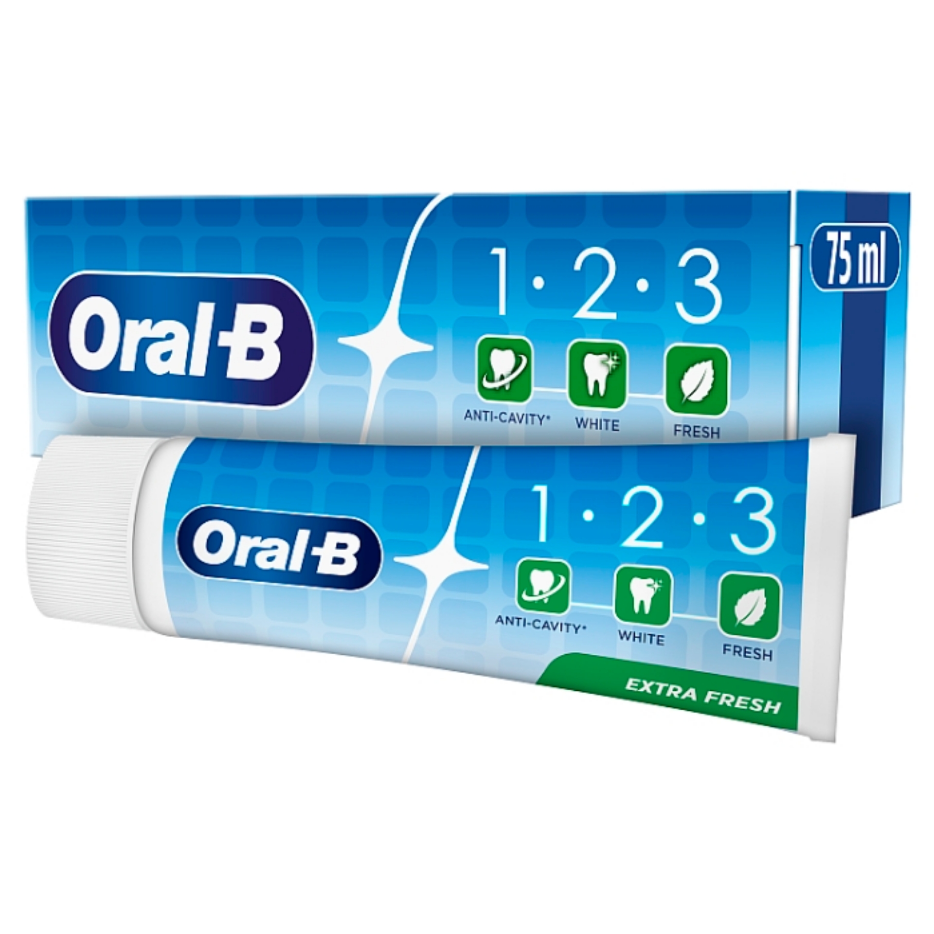 Picture of ORAL B 123 TOOTHPASTE - EXTRA FRESH (wsl) 